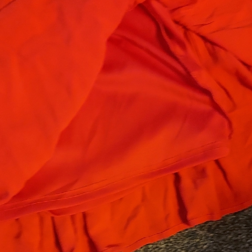 NWT, KLd, Red Ruffled Mini Sundress - Picture 7 of 7